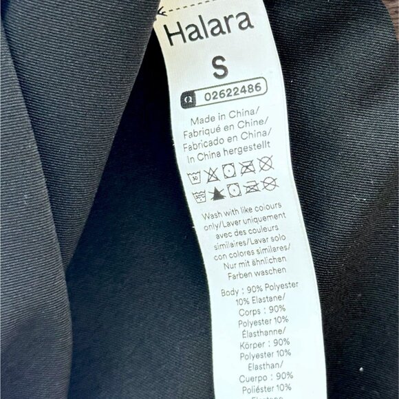 HALARA S Tank Top Black Athletic Crossover Back Breathable Activewear NEW NWT - Picture 4 of 4